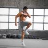 imageBROKIG Mens Zipslim Workout Athletic Shorts 7quot Gym Running Training Sports Bodybuilding Shorts for Men with Zip PocketsLight Grey