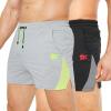 imageBROKIG Mens 4quot Fitted Gym Workout Shorts Breathable Quick Dry Lifting Athletic Running Shorts with Pockets Comfy CasualBlacklight Grey
