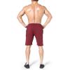 imageBROKIG Mens Sidelock Gym Workout Running Sport Shorts with Zipper PocketsBurgundy
