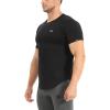 imageBROKIG Mens TDry Bold Gym Workout TShirtCasualFit Training Bodybuilding Short Sleeve Shirts MenBlack