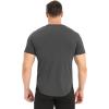 imageBROKIG Mens TDry Bold Gym Workout TShirtCasualFit Training Bodybuilding Short Sleeve Shirts MenDark Grey