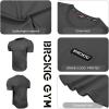 imageBROKIG Mens TDry Bold Gym Workout TShirtCasualFit Training Bodybuilding Short Sleeve Shirts MenDark Grey