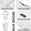 imageBROKIG Mens TDry Bold Gym Workout TShirtCasualFit Training Bodybuilding Short Sleeve Shirts MenWhite