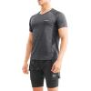 imageBROKIG Mens TDry Lightweight Gym Short Sleeve Shirts Workout Athletic TShirts Men Moisture WickingBlack