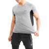 imageBROKIG Mens TDry Lightweight Gym Short Sleeve Shirts Workout Athletic TShirts Men Moisture WickingLight Grey
