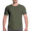 imageBROKIG Mens TDry Bold Gym Workout TShirtCasualFit Training Bodybuilding Short Sleeve Shirts MenArmy Green