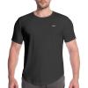 imageBROKIG Mens TDry Bold Gym Workout TShirtCasualFit Training Bodybuilding Short Sleeve Shirts MenBlack