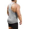 imageBROKIG Mens 2 Pack Lightweight Stringer Tank Tops SingletsBodybuilding Quick Dry Y Back Gym Tanks MenBlackLight Grey