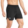imageBROKIG Mens Inzip Lightweight Gym Workout Shorts5 Inch Fitted Athletic Lifting Bodybuilding Shorts with Zipper PocketsBlacklight Gray