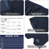 imageBROKIG Mens Inzip Lightweight Gym Workout Shorts5 Inch Fitted Athletic Lifting Bodybuilding Shorts with Zipper PocketsNavy Blue