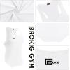 imageBROKIG Mens Irregular Stringer Gym Tank Tops 2 Pack Lightweight YBack Bodybuilding Sleeveless Muscle ShirtsBlackWhite