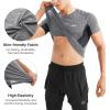 imageBROKIG Mens Lightweight Gym Workout Crew TShirt 2 Pack AthleticFit Comfortable Short Sleeve ShirtsBlackDark Grey