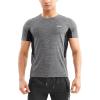 imageBROKIG Mens Lightweight Gym Workout Crew TShirt 2 Pack AthleticFit Comfortable Short Sleeve ShirtsBlackDark Grey