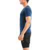 imageBROKIG Mens Lightweight Gym Workout Crew TShirt 2 Pack AthleticFit Comfortable Short Sleeve ShirtsBlackNavy Blue