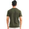 imageBROKIG Mens TDry Gym Workout Crew TShirt AthleticFit Comfortable Short Sleeve Sports Shirts MenArmy Green