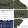 imageBROKIG Mens TDry Gym Workout Crew TShirt AthleticFit Comfortable Short Sleeve Sports Shirts MenArmy Green