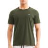 imageBROKIG Mens TDry Gym Workout Crew TShirt AthleticFit Comfortable Short Sleeve Sports Shirts MenArmy Green