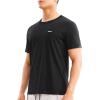 imageBROKIG Mens TDry Gym Workout Crew TShirt AthleticFit Comfortable Short Sleeve Sports Shirts MenBlack