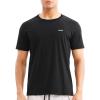 imageBROKIG Mens TDry Gym Workout Crew TShirt AthleticFit Comfortable Short Sleeve Sports Shirts MenBlack