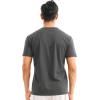 imageBROKIG Mens TDry Gym Workout Crew TShirt AthleticFit Comfortable Short Sleeve Sports Shirts MenDark Grey