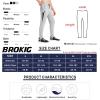 imageBROKIG Mens 2 Pack Tapered Gym Jogger PantsLightweight Workout Sweatpants Stretch Athletic Sweat Pants with Zip PocketsBlackLight Grey