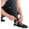 imageBROKIG Mens 2 Pack Tapered Gym Jogger PantsLightweight Workout Sweatpants Stretch Athletic Sweat Pants with Zip PocketsDark GreyLight Grey