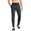 imageBROKIG Mens 2 Pack Tapered Gym Jogger PantsLightweight Workout Sweatpants Stretch Athletic Sweat Pants with Zip PocketsDark GreyLight Grey