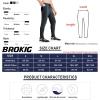 imageBROKIG Mens 2 Pack Tapered Gym Jogger PantsLightweight Workout Sweatpants Stretch Athletic Sweat Pants with Zip PocketsDark GreyLight Grey