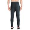 imageBROKIG Mens 2 Pack Tapered Gym Jogger PantsLightweight Workout Sweatpants Stretch Athletic Sweat Pants with Zip PocketsDark GreyLight Grey