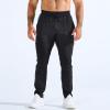 imageBROKIG Mens ZeroArmor Workout Running Jogger SweatpantsStretch Double Ankle Zipper Gym Pants Fitted Sweat Pants PocketBlack