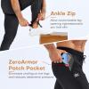 imageBROKIG Mens ZeroArmor Workout Running Jogger SweatpantsStretch Double Ankle Zipper Gym Pants Fitted Sweat Pants PocketBlack