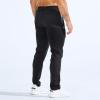 imageBROKIG Mens ZeroArmor Workout Running Jogger SweatpantsStretch Double Ankle Zipper Gym Pants Fitted Sweat Pants PocketBlack