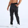 imageBROKIG Mens ZeroArmor Workout Running Jogger SweatpantsStretch Double Ankle Zipper Gym Pants Fitted Sweat Pants PocketBlackdark Gray
