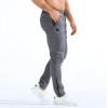 imageBROKIG Mens ZeroArmor Workout Running Jogger SweatpantsStretch Double Ankle Zipper Gym Pants Fitted Sweat Pants PocketDark Gray