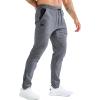 imageBROKIG Mens ZeroArmor Workout Running Jogger SweatpantsStretch Double Ankle Zipper Gym Pants Fitted Sweat Pants PocketDark Gray