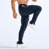 imageBROKIG Mens ZeroArmor Workout Running Jogger SweatpantsStretch Double Ankle Zipper Gym Pants Fitted Sweat Pants PocketNavy