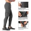 imageBROKIG Mens Cargo Workout Joggers Pants Tapered Gym Athletic Tactical Slim Sweatpants Men with PocketsDark Grey