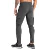 imageBROKIG Mens Cargo Workout Joggers Pants Tapered Gym Athletic Tactical Slim Sweatpants Men with PocketsDark Grey