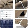 imageBROKIG Mens Slim Fit Workout Joggers Pants Casual Breathable Gym Training Tapered Sweatpants with Zipper PocketsZbeige