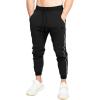 imageBROKIG Mens Slim Fit Workout Joggers Pants Casual Breathable Gym Training Tapered Sweatpants with Zipper PocketsZblack