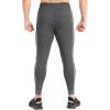 imageBROKIG Mens Slim Fit Workout Joggers Pants Casual Breathable Gym Training Tapered Sweatpants with Zipper PocketsZdark Gray