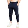 imageBROKIG Mens Slim Fit Workout Joggers Pants Casual Breathable Gym Training Tapered Sweatpants with Zipper PocketsZnavy