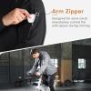 imageBROKIG Mens Armzip Loose Fit Pullover Hoodie Waffle Knit Warm Casual Lounge LongSleeve Hoodies For Running WorkoutBlack