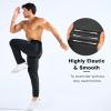 imageBROKIG Mens LightArmor Workout Sweatpants with Zip PocketStretch Gym Joggers Running Sweat Pants Athletic Pants for MenBlack