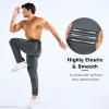 imageBROKIG Mens LightArmor Workout Sweatpants with Zip PocketStretch Gym Joggers Running Sweat Pants Athletic Pants for MenDark Gray