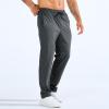 imageBROKIG Mens LightArmor Workout Sweatpants with Zip PocketStretch Gym Joggers Running Sweat Pants Athletic Pants for MenDark Gray