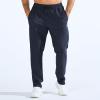 imageBROKIG Mens LightArmor Workout Sweatpants with Zip PocketStretch Gym Joggers Running Sweat Pants Athletic Pants for MenNavy Blue
