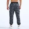 imageBROKIG Mens MarcoGlaze Gym Joggers Camo Athletic Workout Pants Cargo Pockets Casual Camouflage Sweatpants for RunningCamo Black