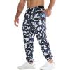 imageBROKIG Mens MarcoGlaze Gym Joggers Camo Athletic Workout Pants Cargo Pockets Casual Camouflage Sweatpants for RunningCamo Grey