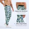 imageBROKIG Mens MarcoGlaze Gym Joggers Camo Athletic Workout Pants Cargo Pockets Casual Camouflage Sweatpants for RunningCamo Yellow